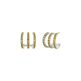 Tigris amarillo earrings