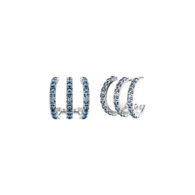 Tigris azul earrings