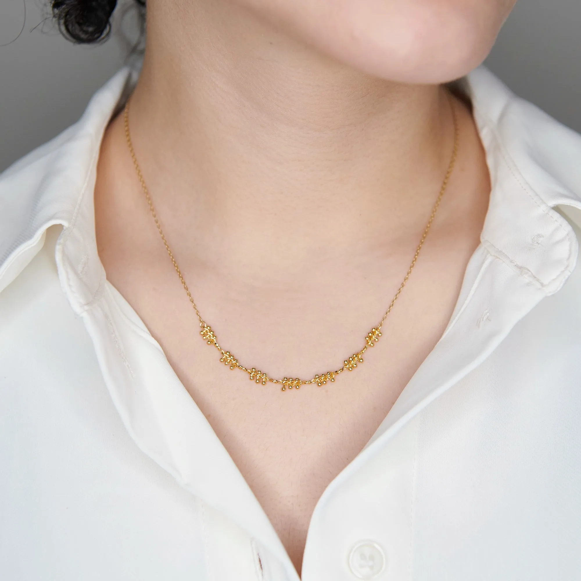 TIZA FRILL BEAD NECKLACE