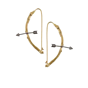 Twig and Arrow Hoop Earrings