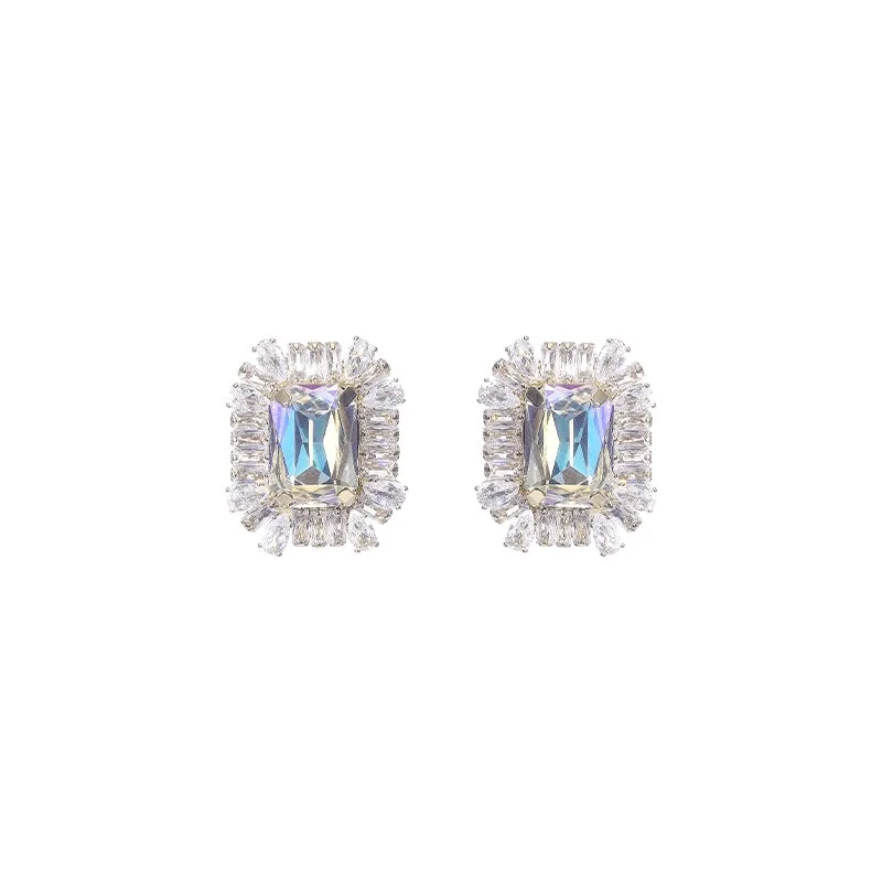 Wardrobes by Chen Luxury Colorful Diamond Stud Earrings-Shale
