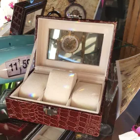 Watch Box 3 Pillow TJ6 Brown