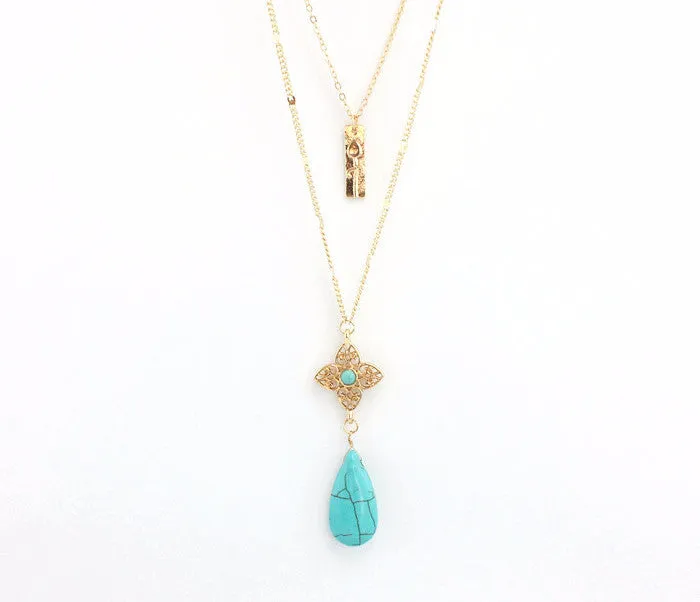 Water Drop Layer Necklace