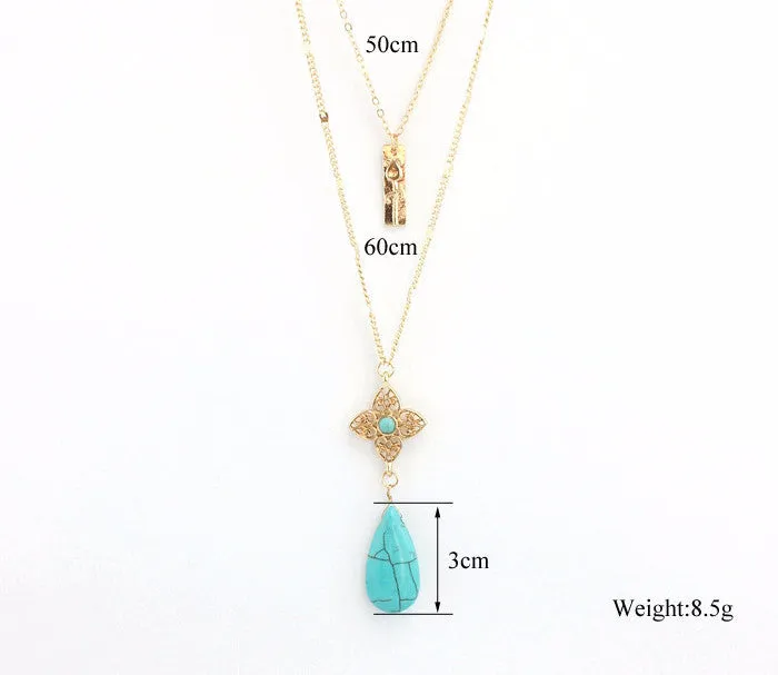Water Drop Layer Necklace