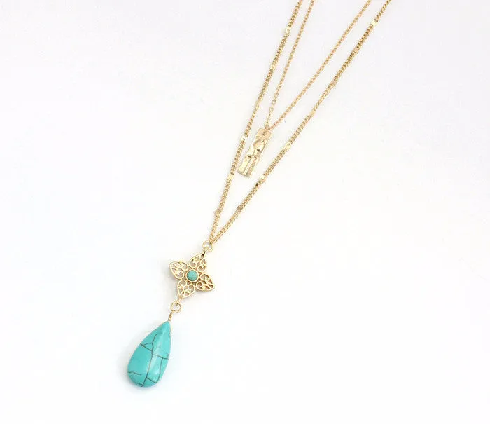 Water Drop Layer Necklace