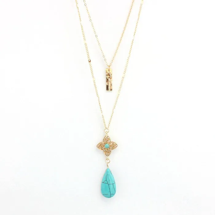 Water Drop Layer Necklace