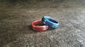 Wholesale Aluminum Anodized Head Shaft Glans Ring Red Blue - Single Accent Band