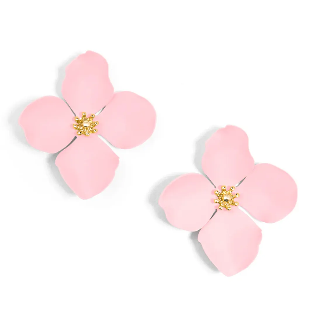 Zenzii - Pink Flower Earring