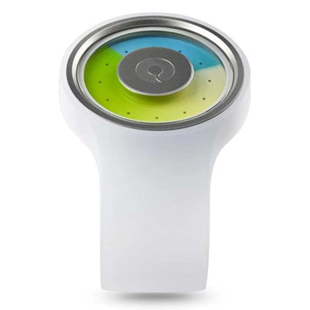 Ziiiro Unisex Proton Milky White Plastic Watch - White Rubber Strap - Blue Dial - Z0006WWT