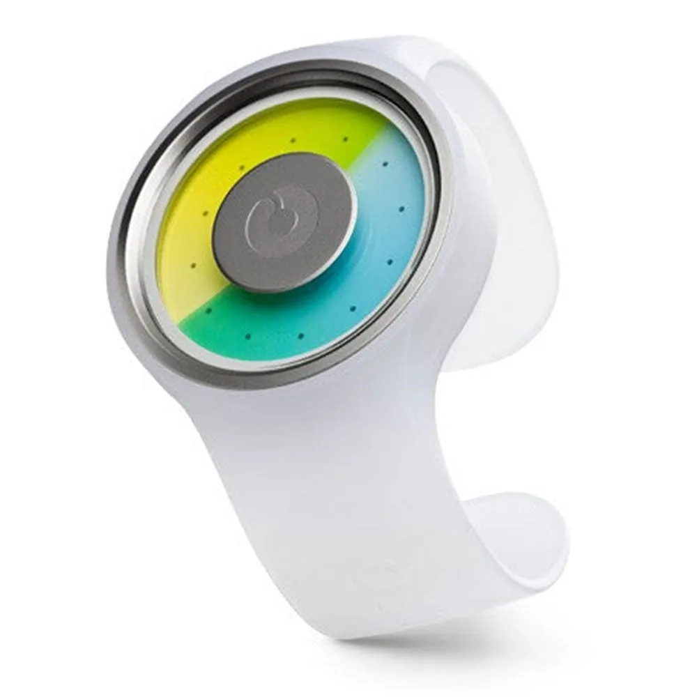 Ziiiro Unisex Proton Milky White Plastic Watch - White Rubber Strap - Blue Dial - Z0006WWT